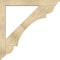 Ekena Millwork Olympic Traditional Rough Sawn Bracket w/ Offset Brace, Douglas Fir, 6"W x 44"D x 44"H BKT0604X44X44OLY01RDF - alternate 3